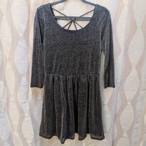 Forever 21 Black Glitter Dress